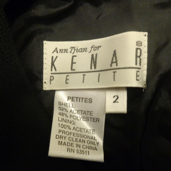 Kenar Petite Long Sleeve Black Dress - Picture 8 of 8